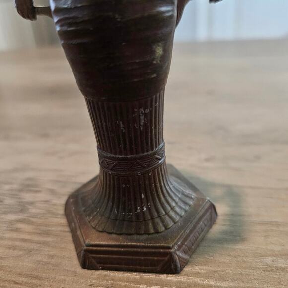 Antique Egyptian Goddess Incense Burner Revival Vantines Art Deco France 1920s - Picture 7 of 11